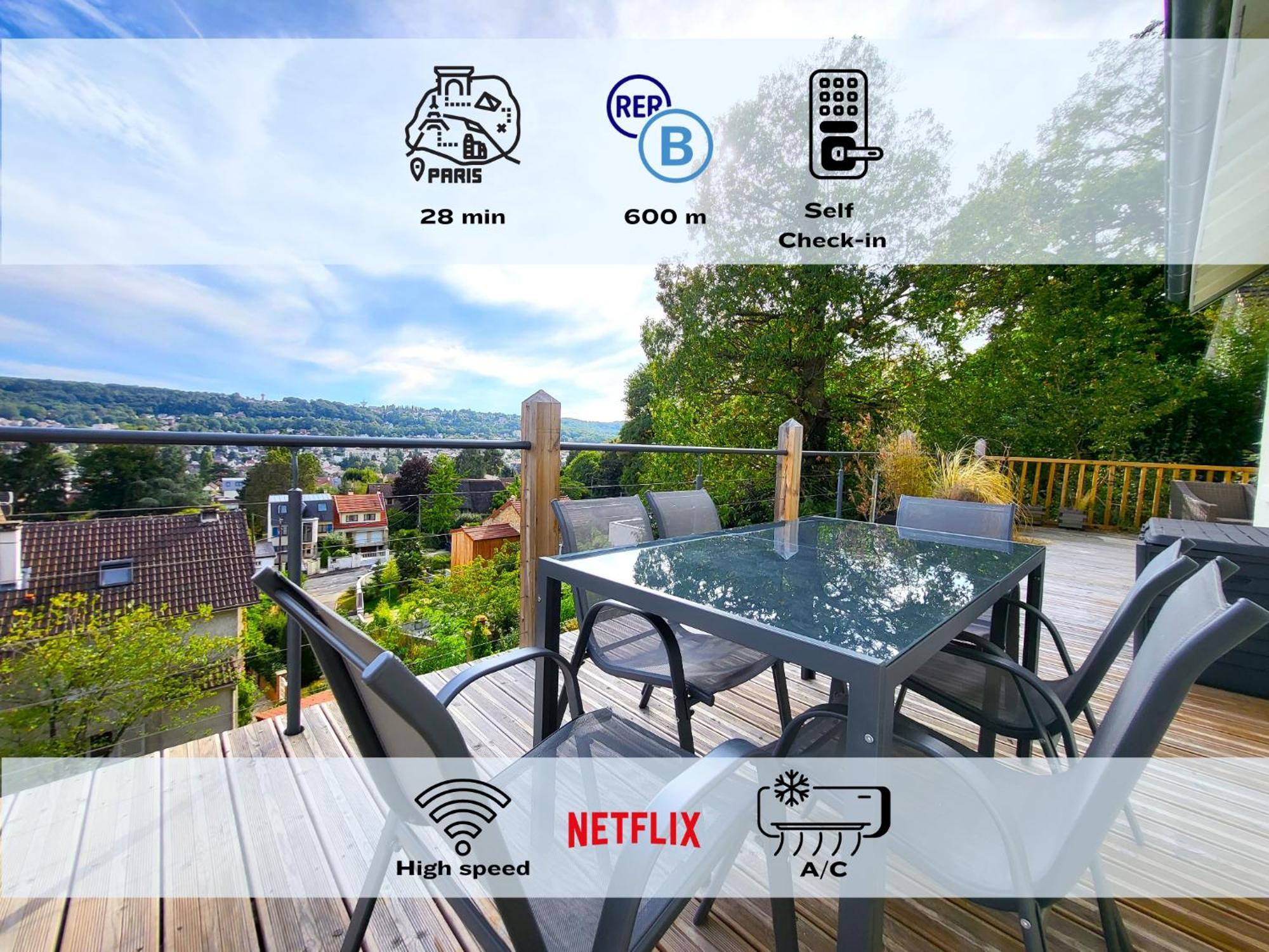 Le Bellevue - Beaux Appartements Avec Vue Splendide Palaiseau Exteriér fotografie